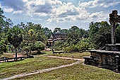 Angkor Wat temple, monasteries of the vast esplanade inside the fourth enclosure. 